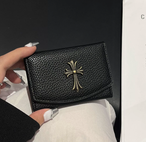 <span class=keywords><strong>Portafoglio</strong></span> King Mcgreen Star Fashion CH Retro 3D Cross, <span class=keywords><strong>piccolo</strong></span> <span class=keywords><strong>portafoglio</strong></span> da <span class=keywords><strong>donna</strong></span> e da uomo, portamonete corto in <span class=keywords><strong>pelle</strong></span> PU - Product Image 4