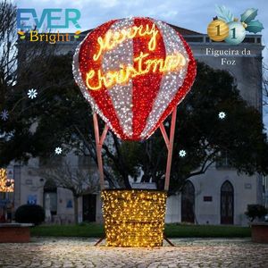 IP65 imperméabilisent la lumière extérieure de motif de la décoration LED de lumière de Noël de montgolfière - Product Image 2