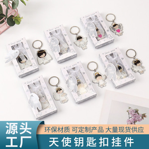 Angel Keychain Zinc Alloy Digital Printing Portable Wedding <b>Gift</b> Promotion - Product Image 5