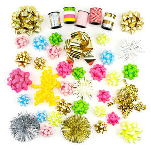 New Arrivals 2022 40ct <b>Gift</b> <b>Bows</b> Bright Color <b>Gift</b> <b>Bow</b> Colourful Wedding decoration Plastic Ribbon For <b>Gift</b> Decoration - Product Image 1