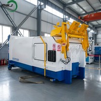Compacteur de déchets industriel RNKJ, station de compression hydraulique pour l'élimination de gros volumes de déchets