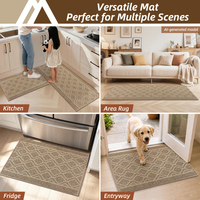Newest Tufting Polypropylene Kitchen Floor Rugs Sets of 2 Absorbent Non-Slip Washable Kitchen Sink Rug for Home