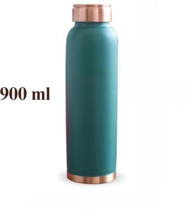 Botella de Agua de Cobre Puro Premium con Patrón de Panal Grabado, Frasco Metálico con Tapa de Metal, Exportador - Product Image 4