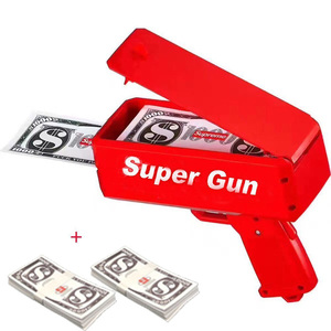 Pistola de dinero que dispara dinero, haz que llueva, pistola lanzadora de dinero, pistola de mano, suministros para fiestas de juguete - Product Image 1