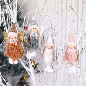 New Mini Modern Christmas Decoration Creative Doll <b>Angel</b> Girl Fabric Pendant with Low MOQ - Product Image 1
