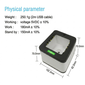 Escáner de Código de Barras Inalámbrico 2D 1D, Lector de Códigos <span class=keywords><strong>QR</strong></span> USB de Escritorio, para Tiendas, Supermercados, Almacenes, Inventario HS-2001D - Product Image 4