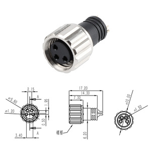 Chất lượng cao M8 Vòng ổ cắm hàng không cắm 2-8 pins IP67 không thấm nước phía trước phía sau gắn kết nam nữ kết nối tùy chỉnh - Product Image 5