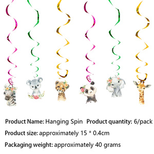 <span class=keywords><strong>1</strong></span> <span class=keywords><strong>an</strong></span> <span class=keywords><strong>Jungle</strong></span> animaux thème carnaval jetable fête fournitures ensemble Thanksgiving fête d'<span class=keywords><strong>anniversaire</strong></span> décoration bannière suspendue - Product Image 4