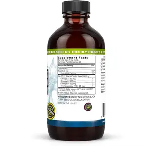 Premium Black Seed Oil - Aids In Digestive Health Immune Support Brain Function Joint Mobility