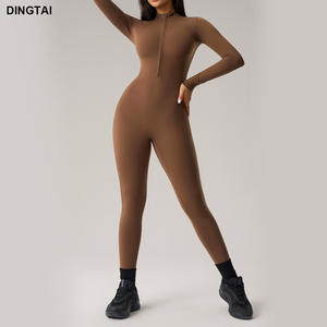 <span class=keywords><strong>Tuta</strong></span> <span class=keywords><strong>termica</strong></span> a maniche lunghe da <span class=keywords><strong>donna</strong></span> <span class=keywords><strong>tuta</strong></span> da Yoga monopezzo foderata in pile invernale per palestra Outdoor traspirante taglie forti - Product Image 6