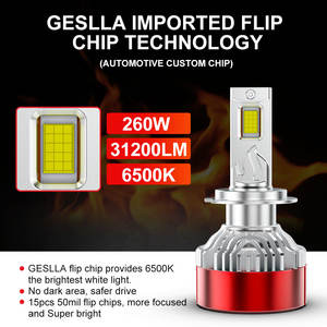 Phare automatique sans erreur Canbus H4 <span class=keywords><strong>H7</strong></span> 9005 9012 260W 6500K Fire Design Factory Direct - Product Image 5