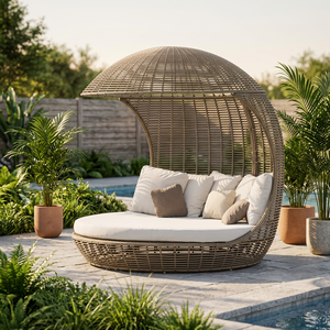 High Quality PE Rattan Waterproof Leisure Swimming <b>Pool</b> <b>Garden</b> Furniture Recliner Bed Outdoor Sun Lounger Beach <b>Pool</b> Chair - Product Image 3