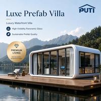 Cabane Apple de 20 pieds au design moderne pour complexe hôtelier en montagne, maisonnette modulaire préfabriquée avec vue panoramique