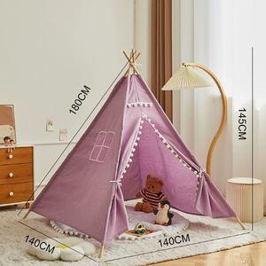 Carpa Infantil <span class=keywords><strong>de</strong></span> Lino y Algodón para Picnic al Aire Libre, Casa <span class=keywords><strong>de</strong></span> Juegos Interior para Niños y Niñas, <span class=keywords><strong>Castillo</strong></span> <span class=keywords><strong>de</strong></span> <span class=keywords><strong>la</strong></span> <span class=keywords><strong>Reina</strong></span> - Product Image 6