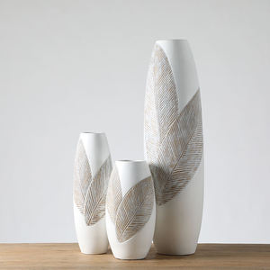 Vasi nordici per piante artificiali, <span class=keywords><strong>vaso</strong></span> rustico in <span class=keywords><strong>resina</strong></span> bianca decorazione per la casa, moderno grande pavimento in Polyresin <span class=keywords><strong>vaso</strong></span> - Product Image 2