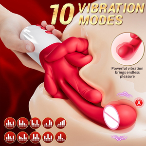 Vibrador con Simulación de Lengua, Multifrecuencia, con Calor, Triple Estimulación, Juguete Sexual para Mujeres - Product Image 3