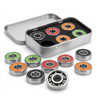Roulements de skateboard ABEC-9/11 & ILQ-9/11 608 8x22x7mm avec joints en caoutchouc pour skateboard, longboard et patins à roulettes