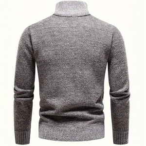<span class=keywords><strong>Pull</strong></span> en maille style européen et américain, collection automne/hiver, avec isolation thermique renforcée, col semi-montant ajusté, vente en gros - Product Image 5