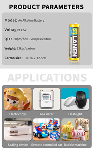 แบตเตอรี่อัลคาไลน์ LR6 ขนาด AA 1.5V จากผู้ผลิตจีน OEM - Product Image 5