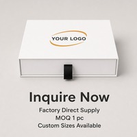 Boîte cadeau en ruban blanc et noir, impression personnalisée, pliable, style livre, fermeture magnétique rigide, vente en gros, directement de l'usine, emballage plat