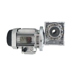 Reductor de engranaje helicoidal NMRV90 1 unids/lote + 0,75KW 750W Motor trifásico Vertical 220V 380V Brida Grande/pequeña carcasa de aluminio pequeña - Product Image 2