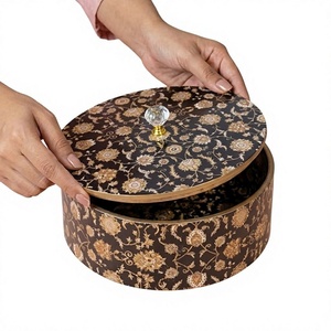 Export quality handicrafts pichwai designer home accessories pichwai decorative collectible tray pichwai elegant serving tray - Product Image 1