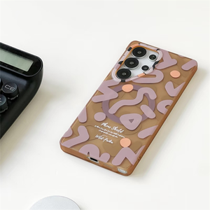 Vendita calda Matte Graffiti custodia magnetica per cellulare per <span class=keywords><strong>Samsung</strong></span> S25 S24 Ultra Wireless custodia protettiva rigida - Product Image 3