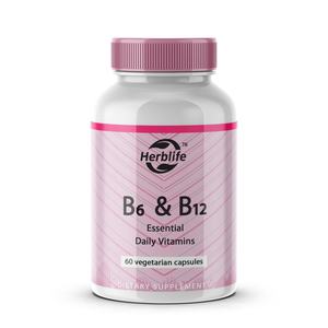 Cápsulas de Vitamina B6 y B12 Personalizadas de Venta Caliente OEM/ODM para Adultos, Suplementos Herbales - Product Image 1