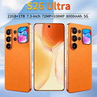Nouveaux Smartphones S26 Ultra 5G 22 Go + 2 To, Téléphone Portable 5G Double SIM, Écran HD, Idéal pour le Jeu, Compatible Mondial LTE CDMA