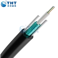 Cable de Fibra Óptica Monomodo Aéreo GYXTW para Exteriores, 24 Núcleos, G.652D, con Cubierta de PE, Garantía de 10 Años, 3 km/rollo