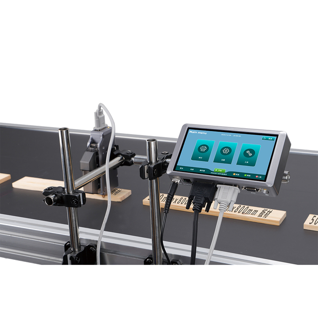 Continuous Online TIJ Inkjet Printer for QR Code Date Batch Number Flex Card Tube Printing Touch Screen High-Speed 100m/min