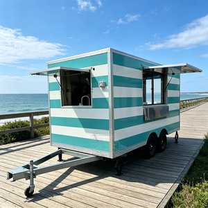 Camion de restauration mobile en acier inoxydable entièrement équipé pour pizzas, cuisine commerciale, homologué DOT VIN CE - Product Image 2