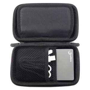 Tragbarer kleber schwarz eva reiß verschluss kleines gehäuse für festplatten 2,5 wd externes festplatten gehäuse - Product Image 5