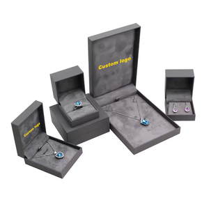 High End Jewlery <b>Box</b> Custom Logo Leather Ring <b>Box</b> Wedding <b>Earring</b> Bracelet Necklace Pu Leather Jewelry <b>Box</b> Packaging Luxury - Product Image 1