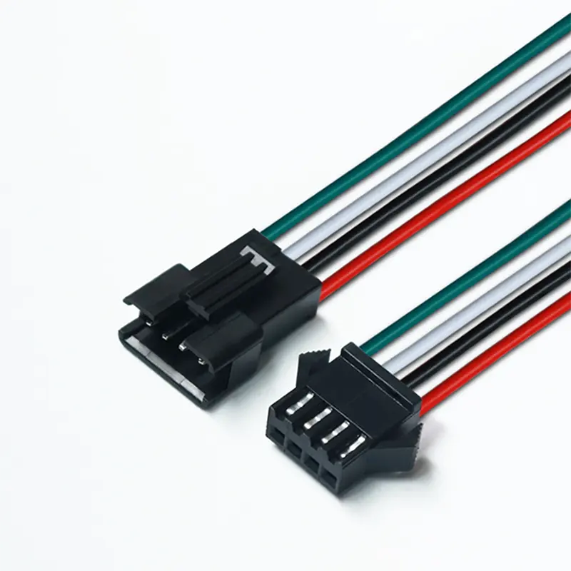 ケーブルメーカー22AWG JST SM 23 4PINコネクタWS2812LEDストリップライト用オスメスワイヤーバッテリーケーブル