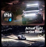 Showlights nouvelle barre lumineuse de rampe LED anti-éblouissement hors route lumières 44 pouces 210W barre lumineuse LED DRL 4X4 E-mark approuvé