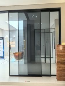 Sistem pintu ayunan kaca aluminium Modern, dengan isolasi termal kedap suara dan untuk penggunaan eksterior kamar tidur ruang tamu - Product Image 3