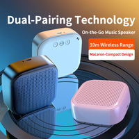Haut-parleur portable Bluetooth 5.0 TWS avec son fort 5W puissance coloré petit avec corde de suspension pour l'extérieur