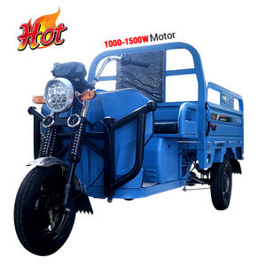Véhicule utilitaire électrique robuste 1000W, camion à trois roues à grande vitesse, tricycle <span class=keywords><strong>de</strong></span> transport <span class=keywords><strong>de</strong></span> marchandises 1,7m 1,8m avec moteur 1000W et caisse <span class=keywords><strong>de</strong></span> chargement - Product Image 2