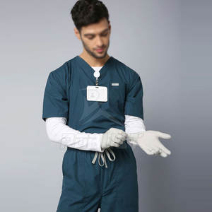 Uniforme Médico Personalizado de Alta Calidad para Hombre, Conjunto de Uniformes de Hospital de Tela de Lona con Spandex, Traje de Médico con Fusión sin Costuras y Logotipo Personalizado - Product Image 6