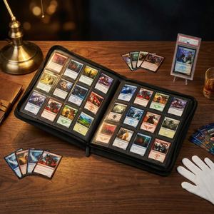 FX Prêt à expédier, classeur pour cartes à collectionner à 12 pochettes, 480 pochettes, en cuir PU, avec fermeture éclair, pour Pokemon MTG TCG Yugioh, personnalisable OEM - Product Image 5