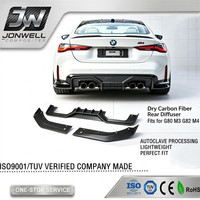 Diffuseur arrière en fibre de carbone sèche G80 M3 pour BMW G80 M3 G82 G83 M4 2021-26, séparateur de pare-chocs arrière