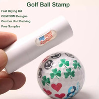 Marqueur de balle de golf personnalisé OEM ODM à faible MOQ, tampon de balle de golf à séchage rapide, en plastique durable, idéal comme cadeau