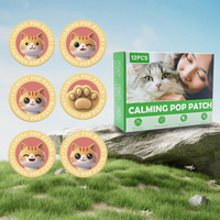 Patch apaisant sûr pour animaux de compagnie, autocollant d'aromathérapie aux huiles essentielles, pour soulager l'anxiété des chiens et des chats, avec perles parfumées éclatantes, patch de décompression
