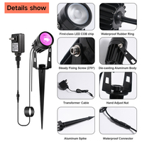 Haute Qualité Couleur Étanche Décoration Spike Lampe 12V 24W Paysage Led Rgb Garden Spot Light