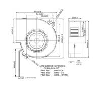 Industrieller 9733 DC Axiallüfter 97x94x33mm 5V 12V 24V 48V Kugellager-Kühllüfter für BBQ-Grill, Server, Telekommunikation