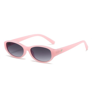 Lunettes de soleil rétro élégantes à petite monture pour femmes avec verres de protection UV400 Classe 2, monture complète ovale, idéales pour les voyages et la conduite - Product Image 4