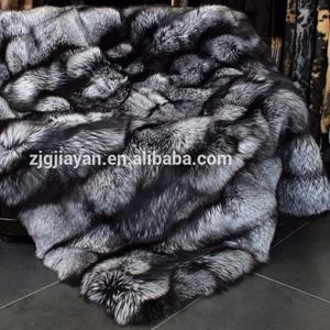 <span class=keywords><strong>Couverture</strong></span> de luxe en fausse <span class=keywords><strong>fourrure</strong></span> acrylique de <span class=keywords><strong>renard</strong></span> gris épais de qualité supérieure - Product Image 2