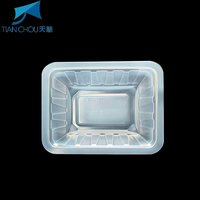 Plateaux en plastique transparent PP + PE de qualité alimentaire à haute transparence pour olives de concombres marinés pour boîtes en plastique d'emballage de supermarché