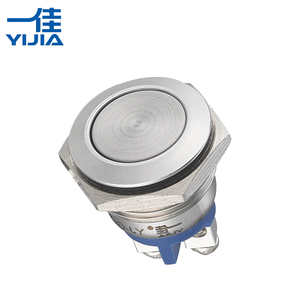 Interruttore a Pulsante Momentaneo GQ16F-10 19mm, Impermeabile in Metallo, 12V 24V, Mini Rotondo per Auto, Barca, Campanello, con Terminale a Vite - Product Image 1